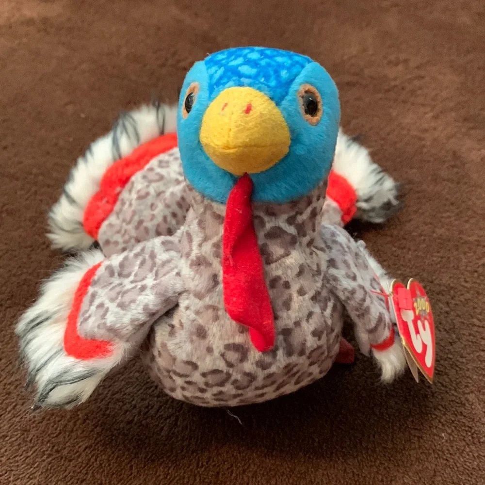2000 TY Beanie Baby Lurkey Turkey Plush stuffed collectors collectible toy - Picture 1 of 9